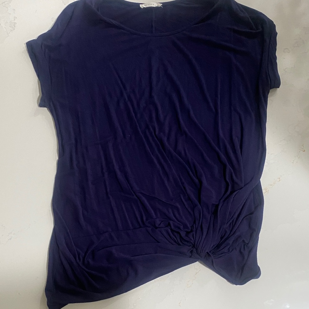 2 for $20 Reborn J Navy Short Sleeve Top
